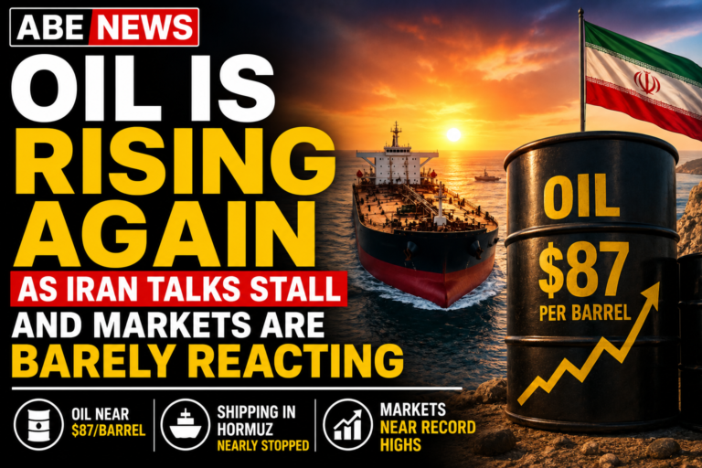 Oil Is Rising Again as Iran Talks Stall — And Markets Are Barely Reacting