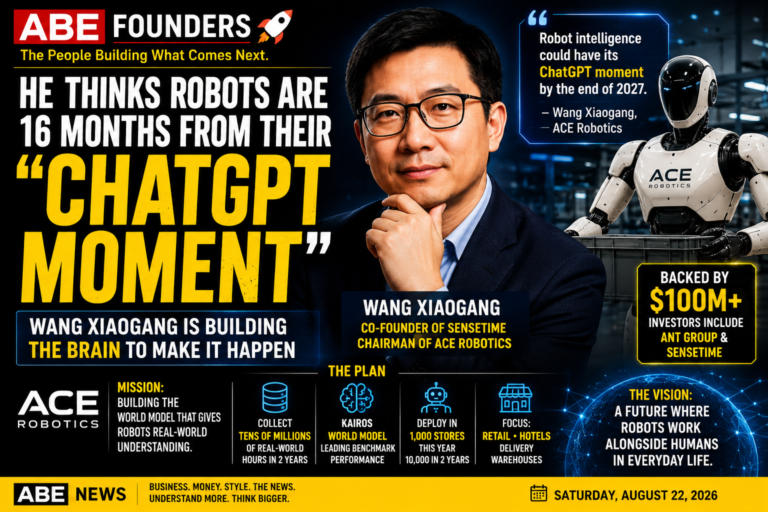 He Thinks Robots Are 16 Months From Their “ChatGPT Moment” — Wang Xiaogang Is Building the Brain to Make It Happen