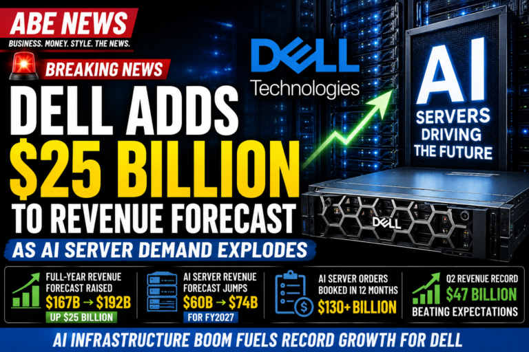 Dell Adds $25 Billion to Its Revenue Forecast as AI Server Demand Explodes