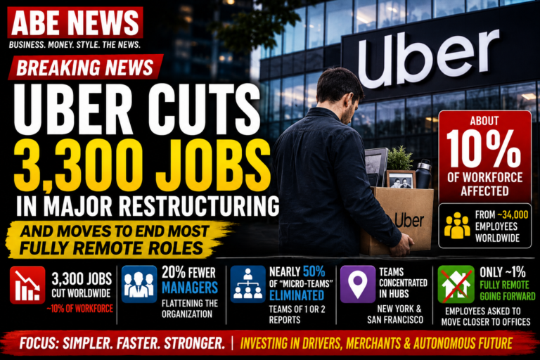 Uber Cuts 3,300 Jobs in Major Restructuring — And Moves to End Most Fully Remote Roles