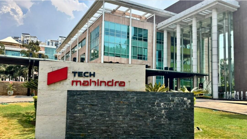 Exterior of a Tech Mahindra office building in India.