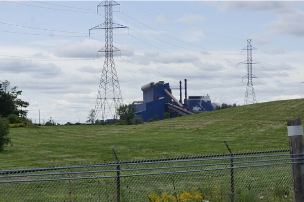 Steel manufacturing facility in Ontario, Canada.
