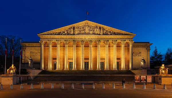 Palais Bourbon, home of the French National Assembly in Paris.