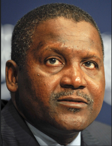 Nigerian businessman Aliko Dangote attending a public event.