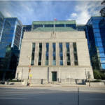 Exterior of the Bank of Canada headquarters in Ottawa, Ontario.